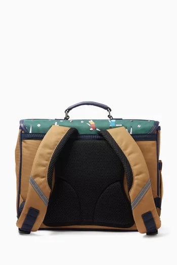 Football Playground Schoolbag in Canvas