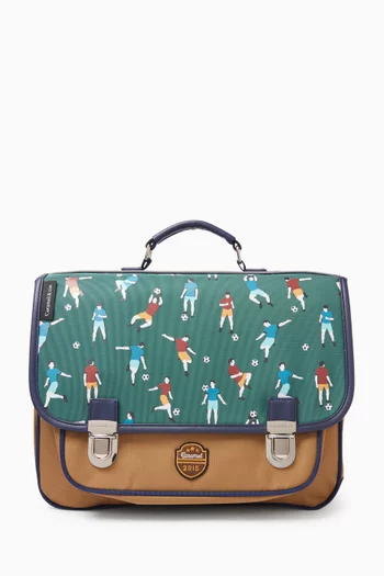 Football Playground Schoolbag in Canvas