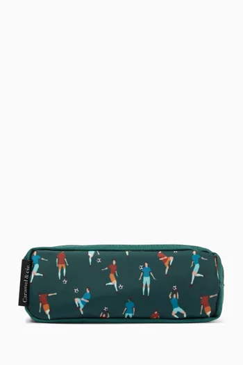 Football Playground Pencil Case in Canvas