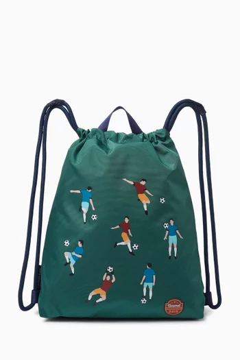 Football Playground Gym Bag in Canvas