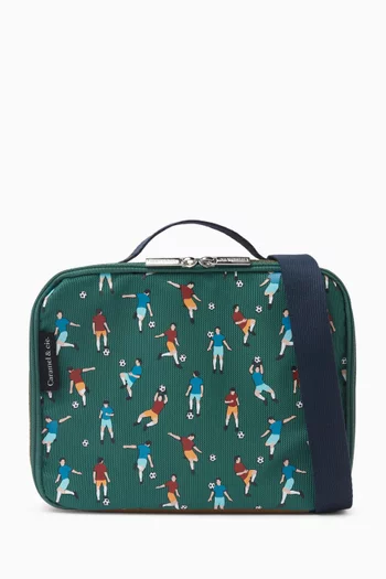 Football Playground Lunch Bag in Canvas