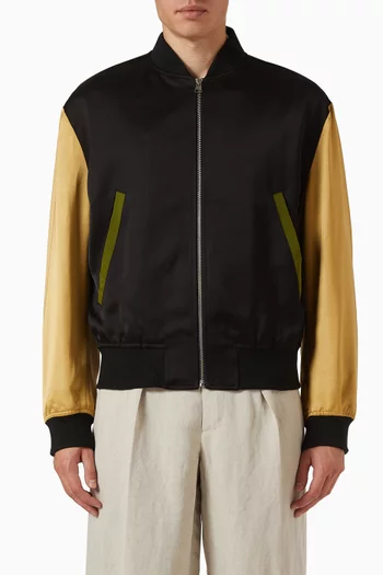 Bomber Jacket in Satin