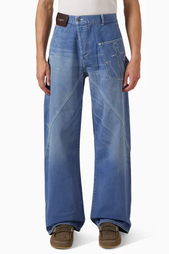Twisted Workwear Jeans in Denim
