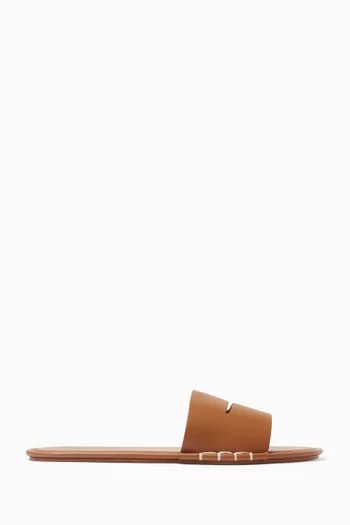 Loafer Slides in Leather