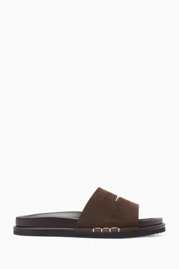 Fussbett Loafer Slides in Suede