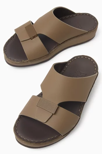 Cerchio Gomato Isola Sandals in Rubbercalf