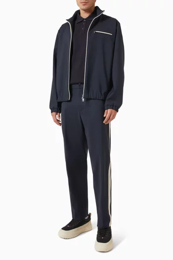 Fourioun Zip-up Jacket in Cotton-blend