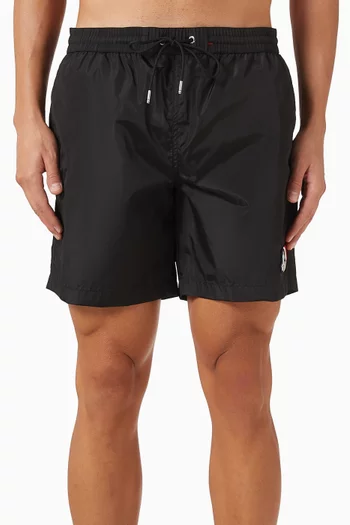 Logo Patch Swim Shorts