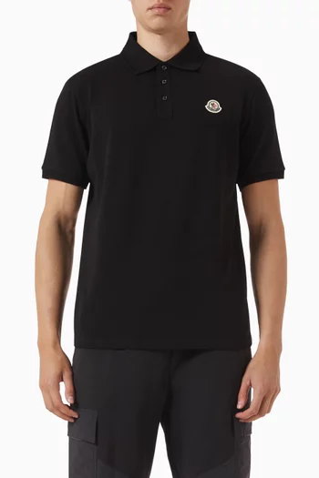 Logo Polo T-shirt in Cotton-pique