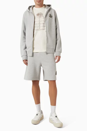 Logo Zip-up Hoodie in Fleece