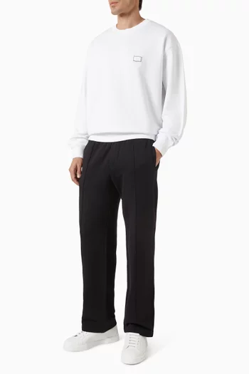 Logo Plate Sweatshirt in Cotton