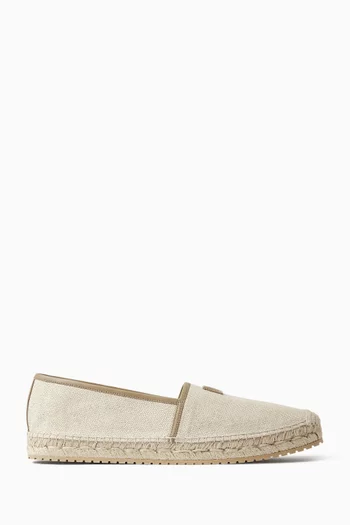 Logo Espadrilles in Canvas