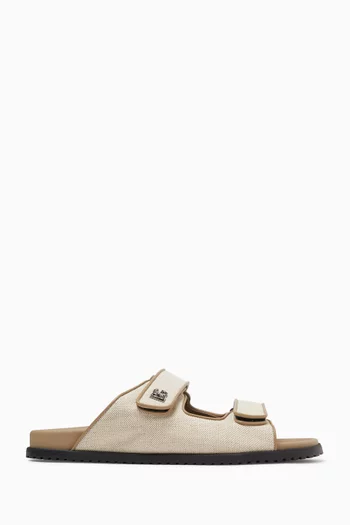 DG Logo Sandals in Canvas