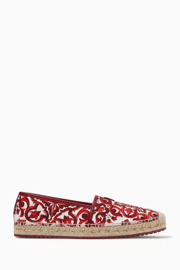 Majolica-print Espadrilles in Canvas