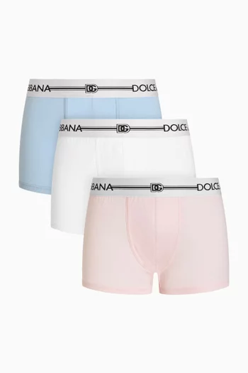 Boxer Trunks in Cotton, Set of 3