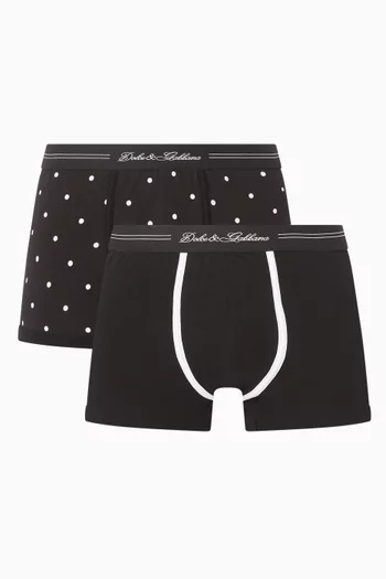 Logo Trunks in Cotton, Set of 2