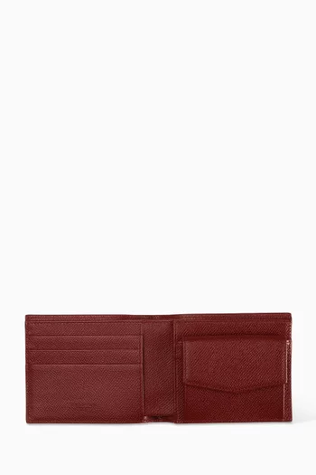 Majolica-print Wallet in Calfskin