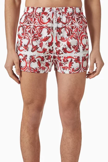 Majolica-print Short Swim Boxer Shorts