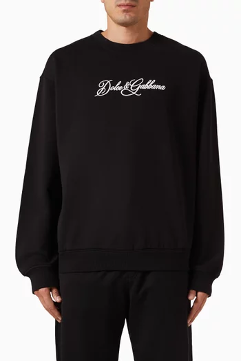 Logo Sweatshirt in Cotton