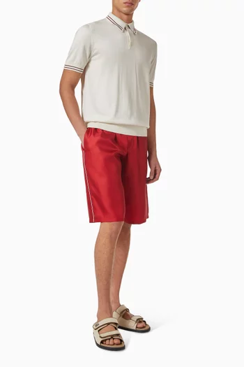 Vanity Bermuda Shorts in Silk-twill