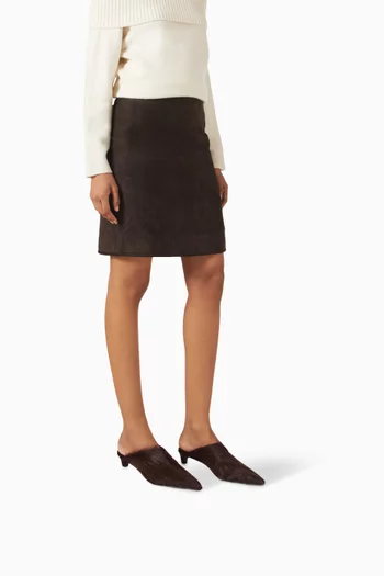 Hudson II 45 Mules in Calf Hair