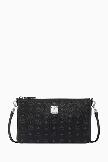 Small Aren Crossbody Pouch in Visetos