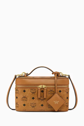 Small Aren Vanity Case Bag in Visetos