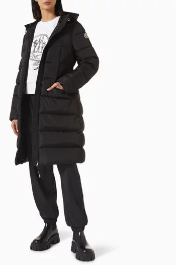 Avocette Hooded Long Down Jacket