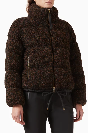 Trascendance Down Jacket in Tweed