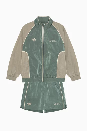 Shiny Track Jacket in Technical Poly-blend