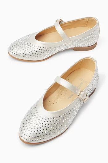 Sequin-embellished Ballerina Sandals