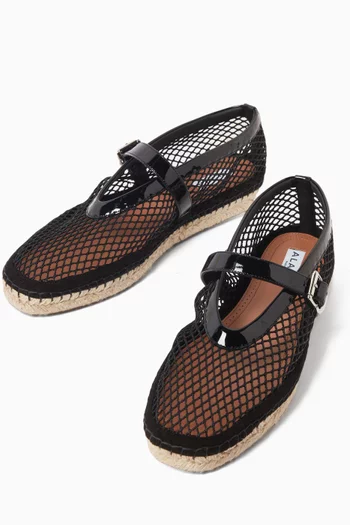 Flat Espadrilles in Fishnet