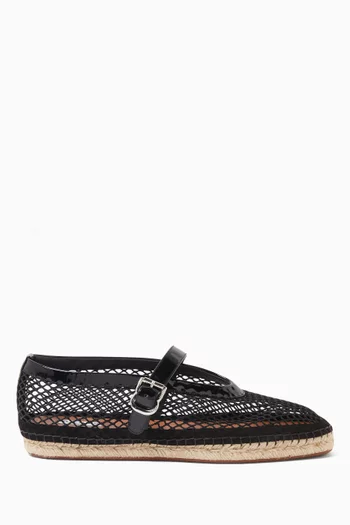 Flat Espadrilles in Fishnet