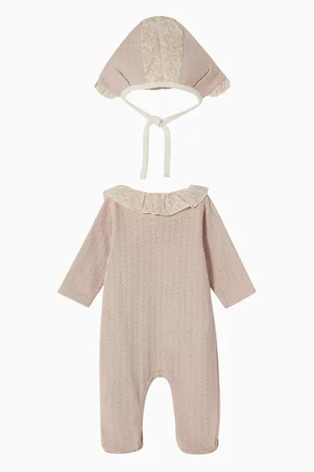 Ruffle Collar Sleepsuit Gift Set
