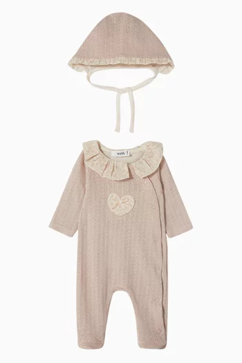 Ruffle Collar Sleepsuit Gift Set
