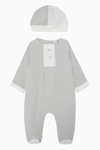 Two-Tone Sleepsuit Set