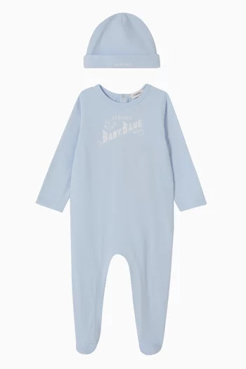 Romper & Hat Gift Set in Cotton