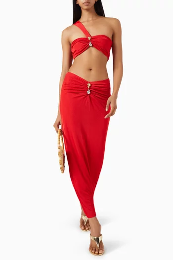 Esmeralda Maxi Skirt in Viscose