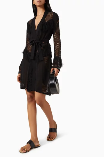 Kenga Knit Kaftan in Viscose Blend