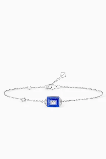Layl Diamond & Lapis Bracelet in 18kt White Gold