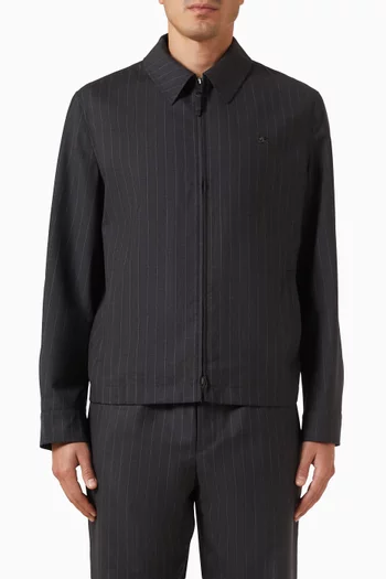 Pinstriped Jacket in Wool