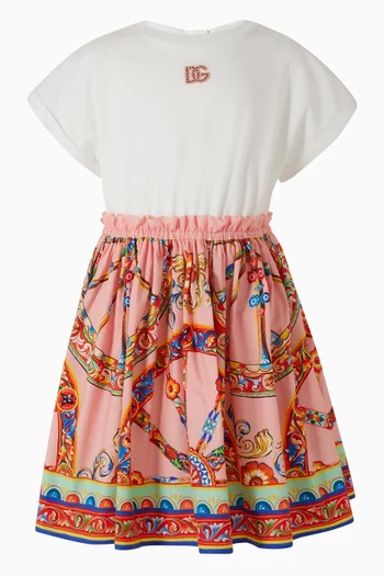 Carretto-Print Dress