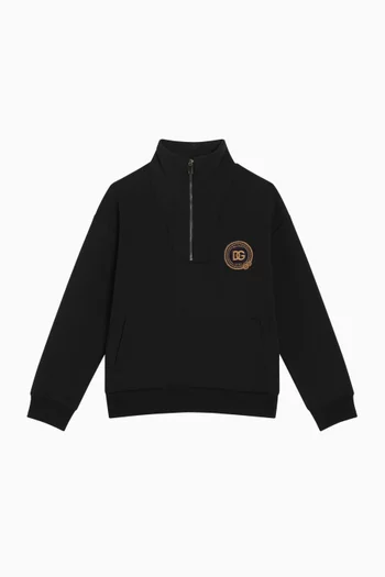 Logo-patch Sweatshirt in Cotton
