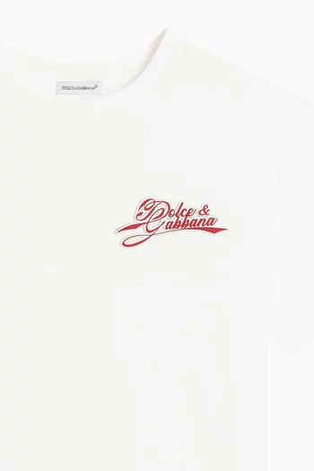 Logo T-shirt in Cotton Jersey