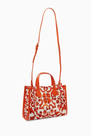 Majolica-print Tote Bag in Canvas