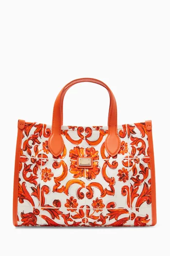 Majolica-print Tote Bag in Canvas