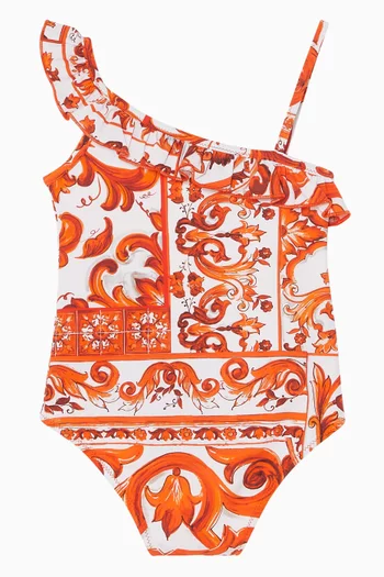 Majolica-print One-piece Swimsuit