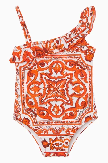 Majolica-print One-piece Swimsuit