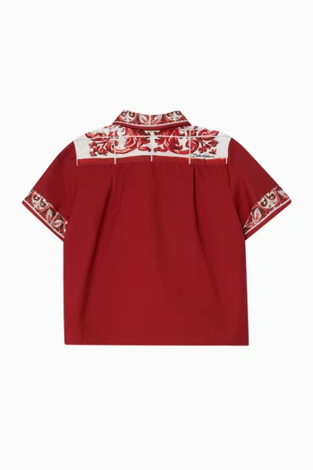 Majolica Shirt in Cotton-poplin
