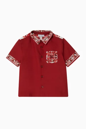 Majolica Shirt in Cotton-poplin